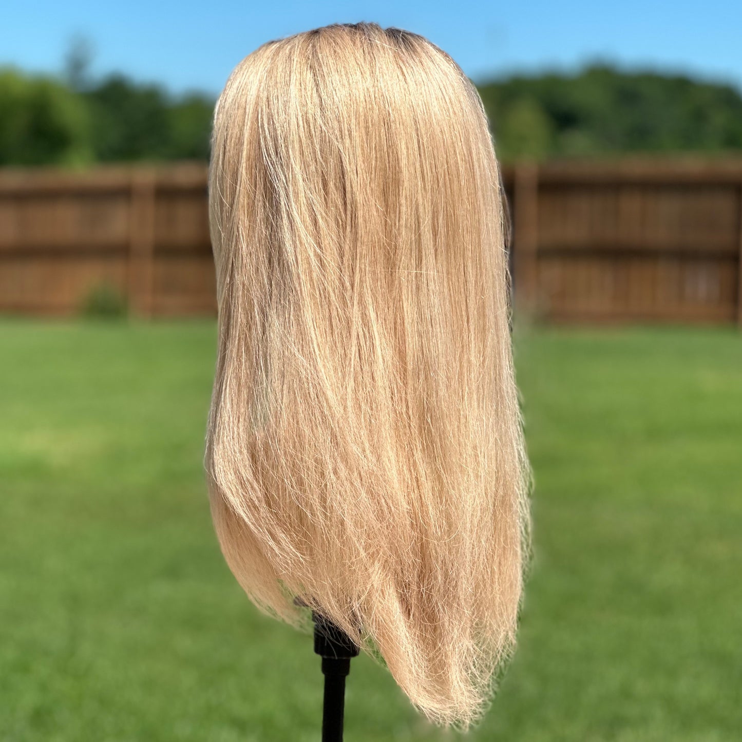 Warm Blonde with rooting