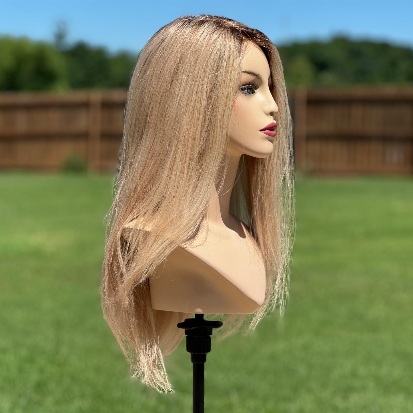 Warm Blonde with rooting