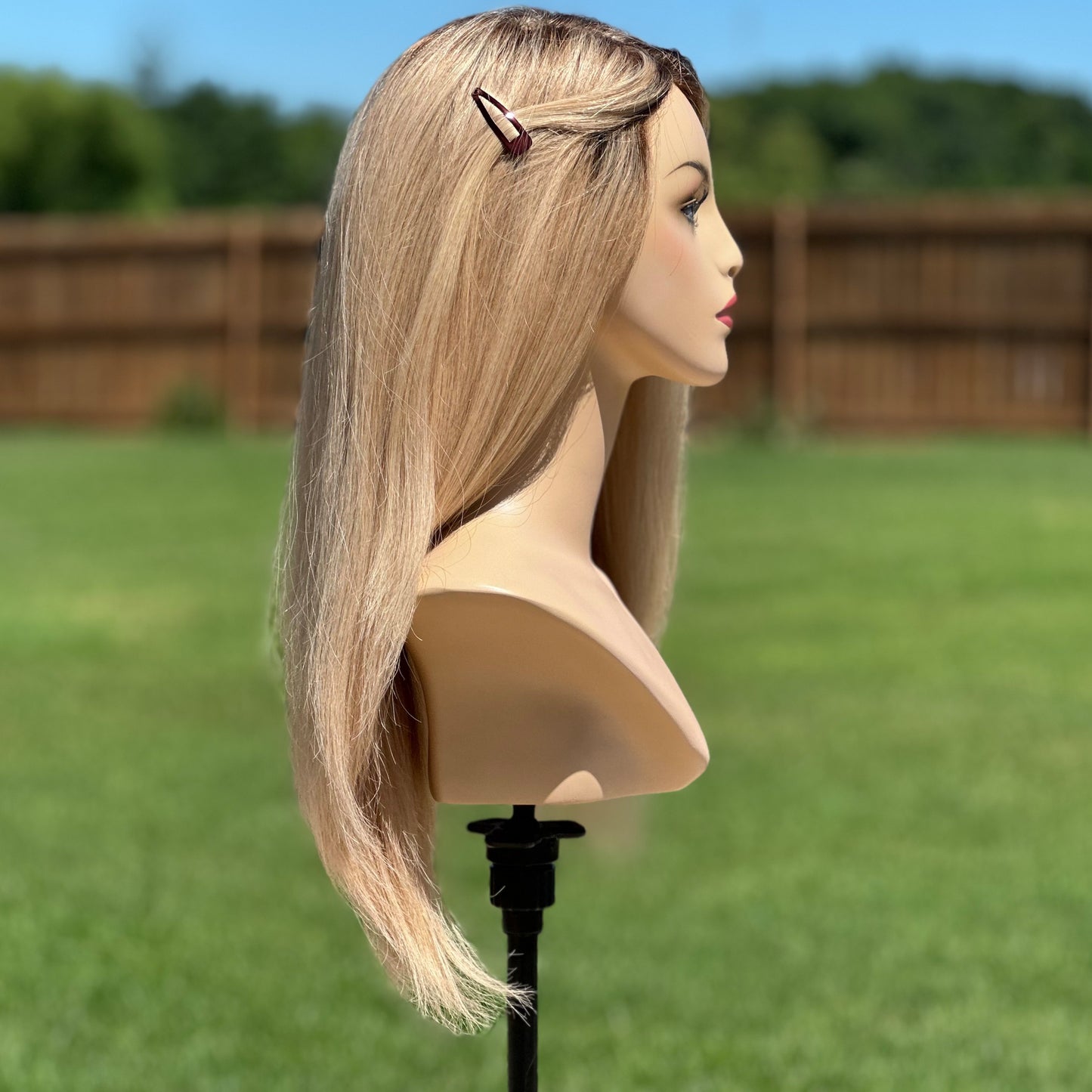 Warm Blonde with rooting