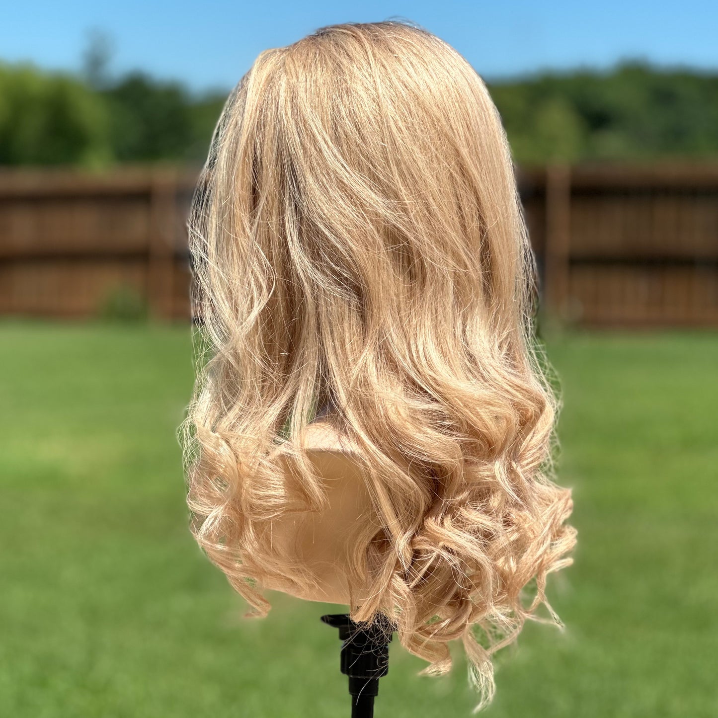 Warm Blonde with rooting