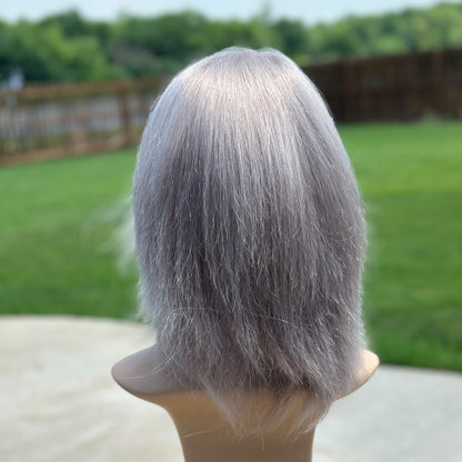 Silver/Grey shoulder length