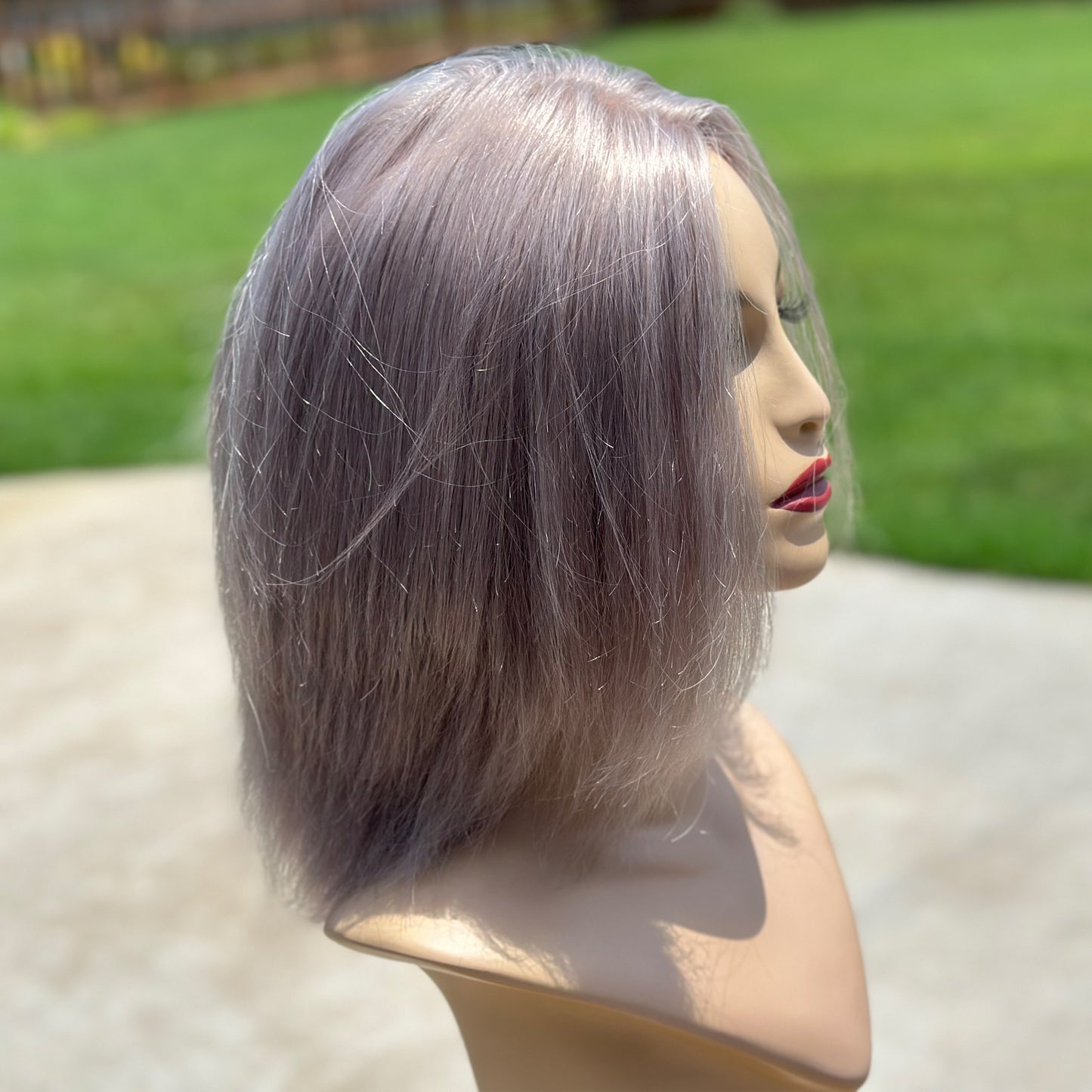 Silver/Grey shoulder length