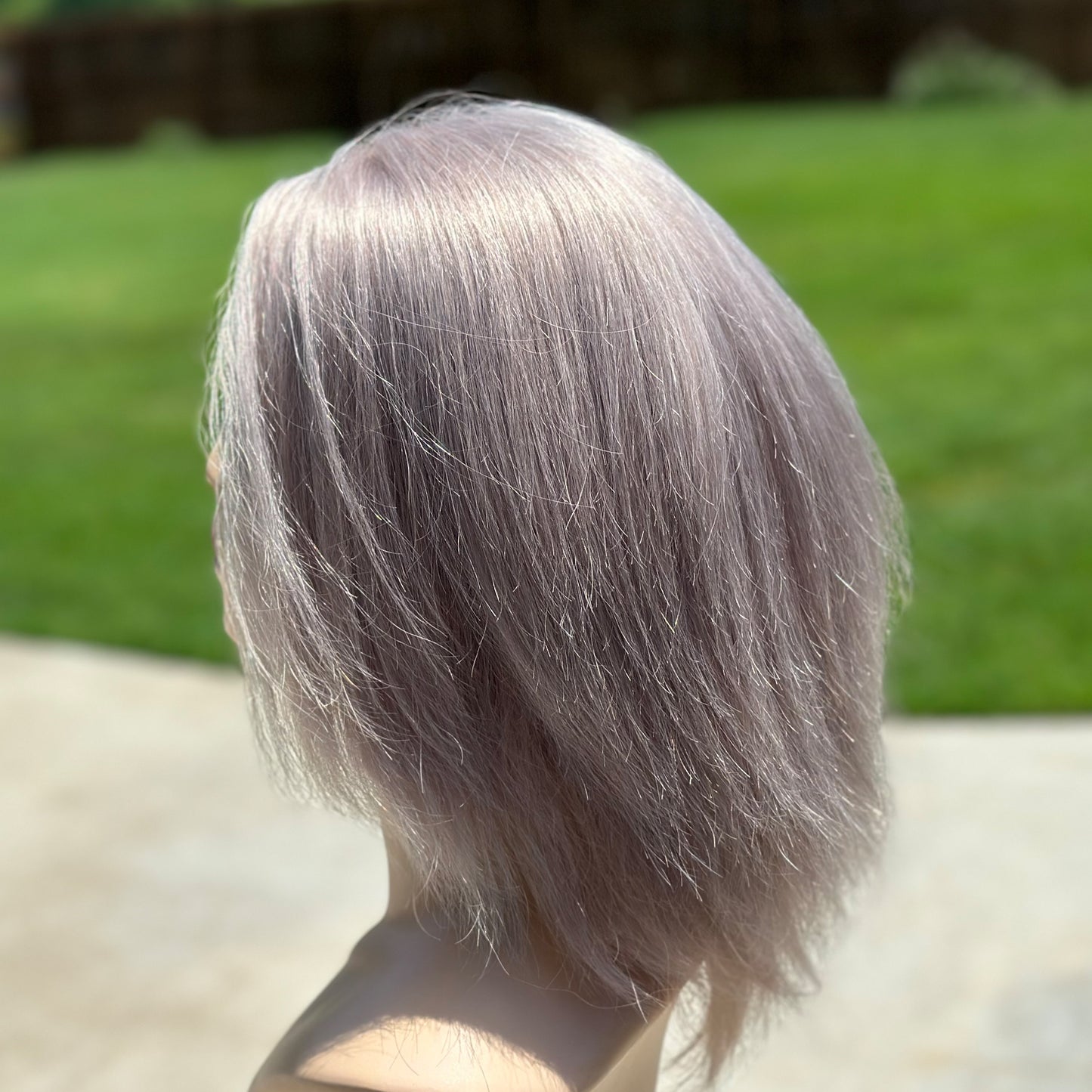 Silver/Grey shoulder length